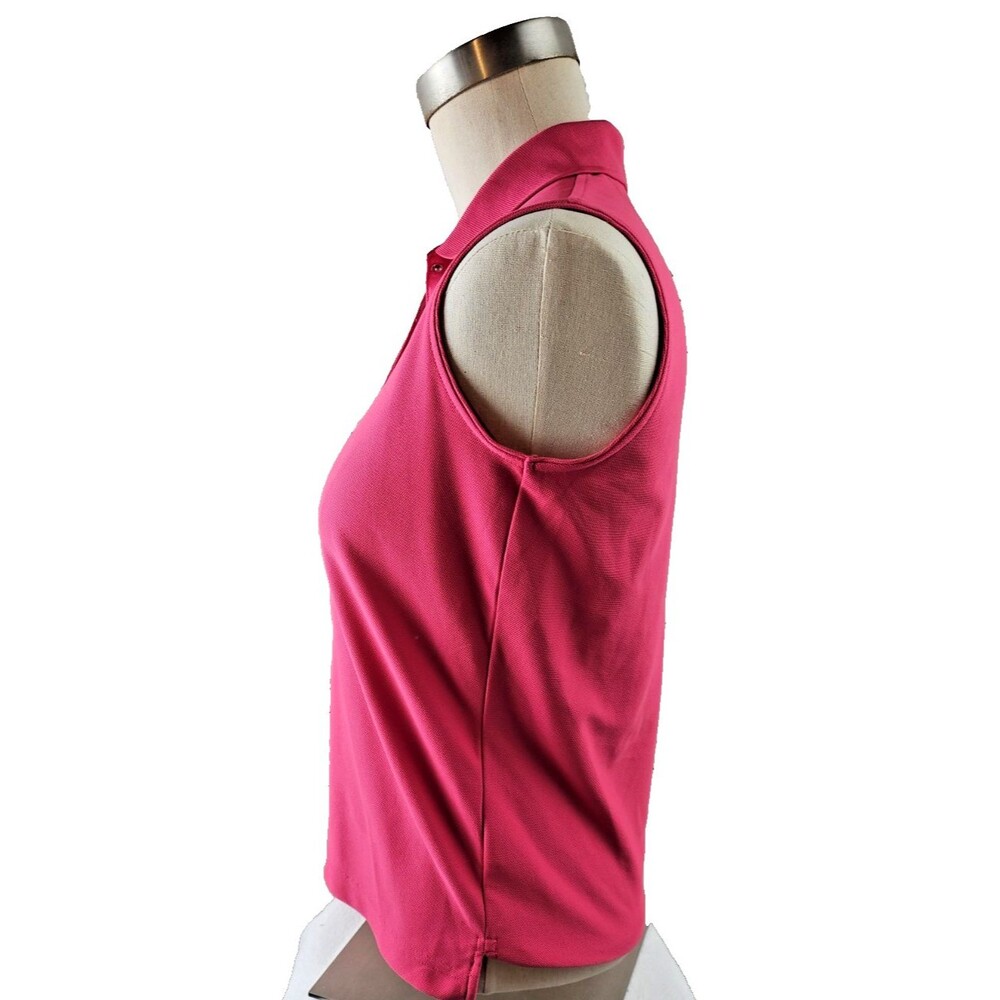 Izod Lacoste Sleeveless Polo Shirt Size S Pink  Longer Length - Picture 2 of 11